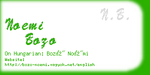 noemi bozo business card